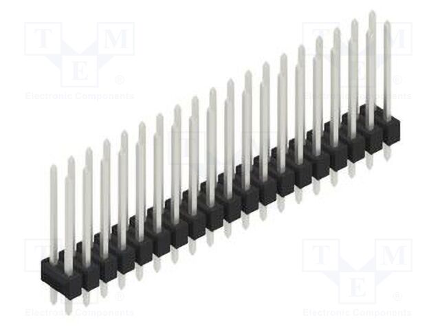 Connector: pin strips; pin header; male; PIN: 38; 2.54mm; THT; 2x19