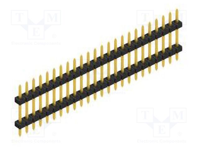 Connector: pin strips; pin header; male; PIN: 24; 2mm; THT; 1x24