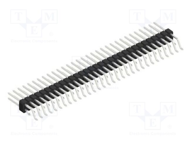 Connector: pin strips; pin header; male; PIN: 62; 2.54mm; SMT; 2x31