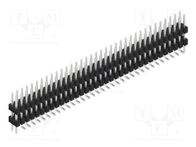 Connector: pin strips; pin header; male; PIN: 70; 2.54mm; SMT; 2x35