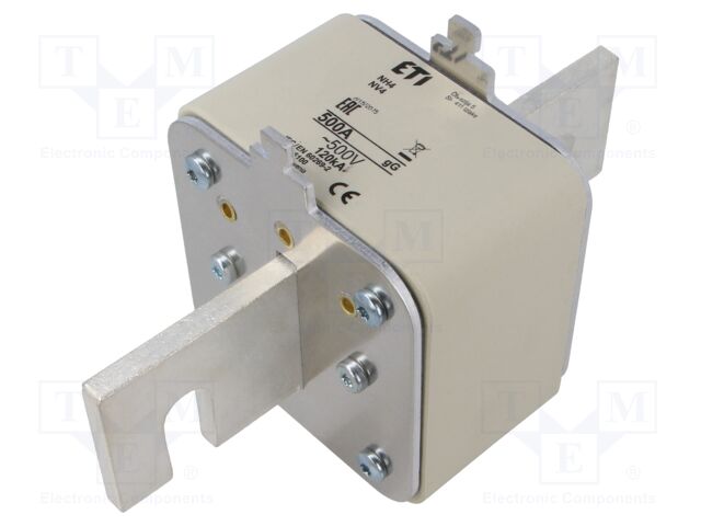 Fuse: fuse; gG; 500A; 500VAC; ceramic,industrial; NH4; WT-NH