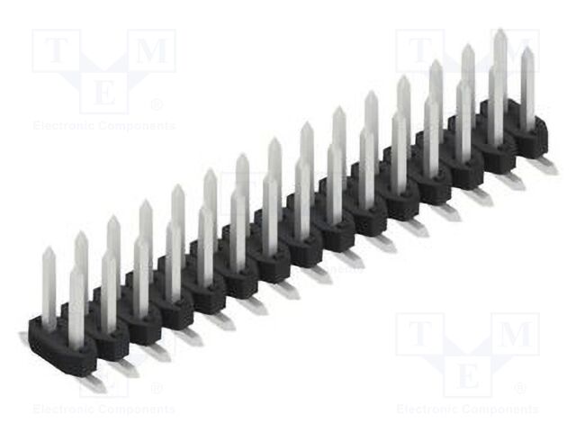 Connector: pin strips; pin header; male; PIN: 30; 2mm; SMT; 2x15