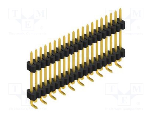 Connector: pin strips; pin header; male; PIN: 20; 1.27mm; SMT; 1x20