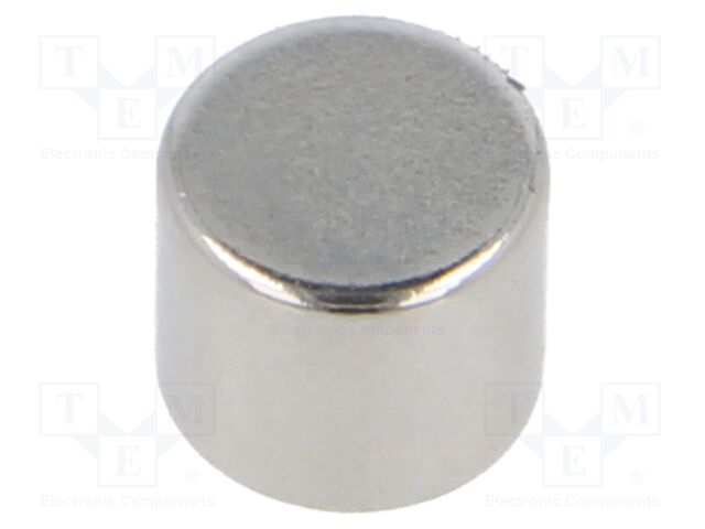 Magnet: permanent; neodymium; 12N; Ø: 7mm; H: 6mm