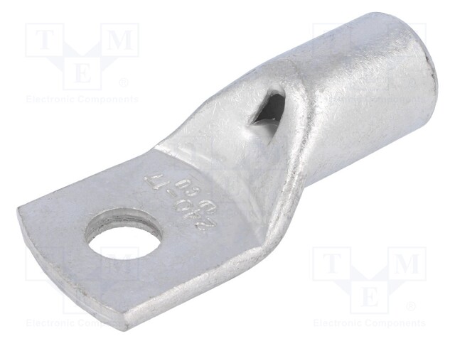 Ring tube terminal; M16; 240mm2; crimped; for cable; tinned