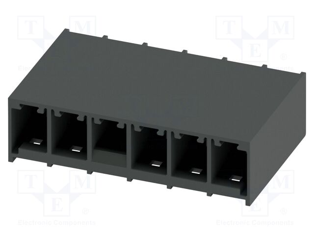 PCB headers, nominal cross section: 6 mm?, color: black, nom