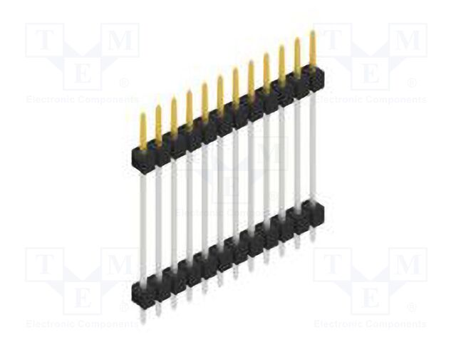 Connector: pin strips; pin header; male; PIN: 12; 2.54mm; THT; 1x12