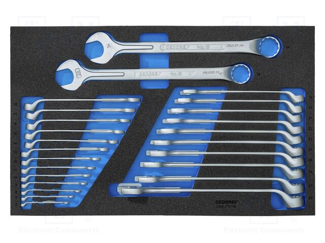 Wrench-set; combination spanner; 25pcs.