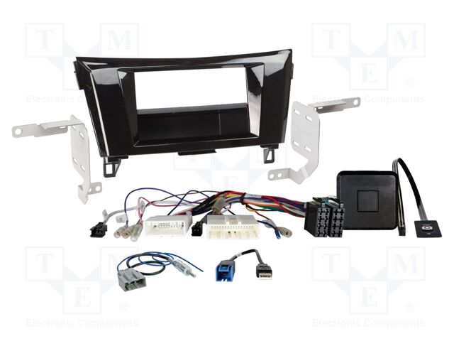 Adapter for control from steering wheel; Nissan; black gloss