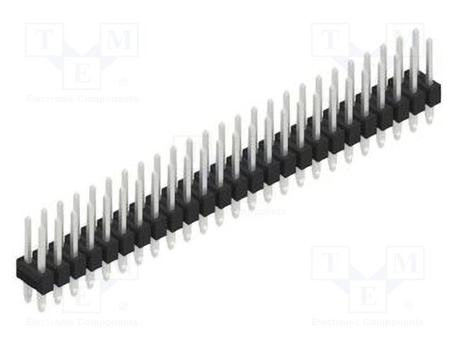 Connector: pin strips; pin header; male; PIN: 50; 2.54mm; THT; 2x25