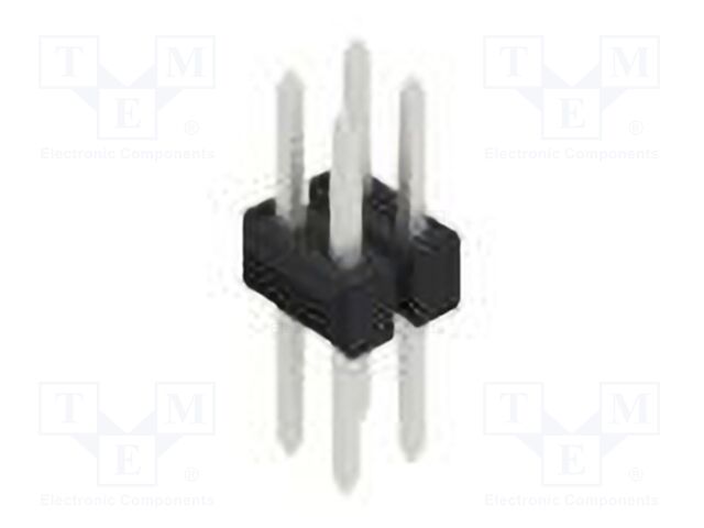 Connector: pin strips; pin header; male; PIN: 4; 2.54mm; THT; 2x2