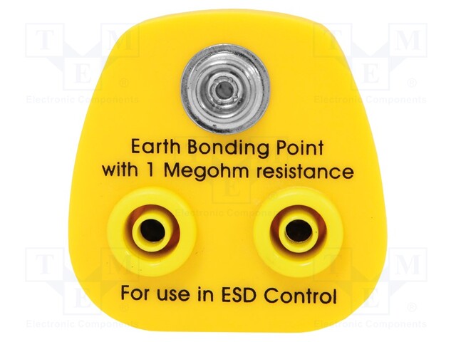 Earthing plug; ESD; 1MΩ; Plug: EU