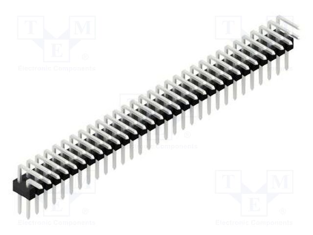 Connector: pin strips; pin header; male; PIN: 62; 2.54mm; THT; 2x31