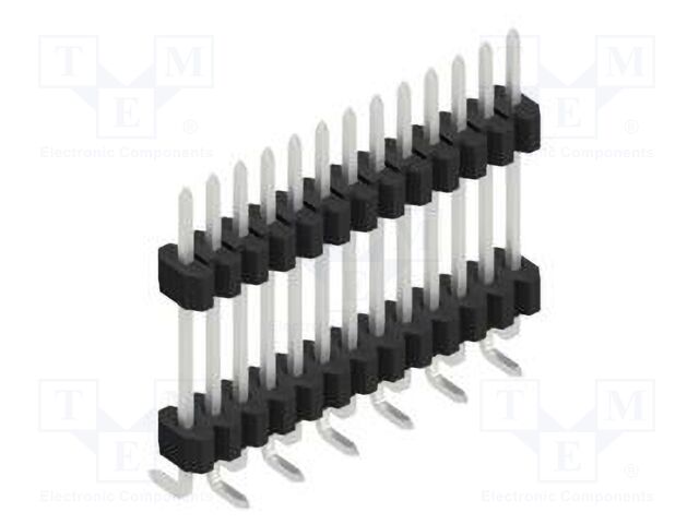 Connector: pin strips; pin header; male; PIN: 13; 1.27mm; SMT; 1x13