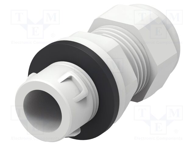 Cable gland; M20; IP68; Mat: polyamide; light grey; Entrelec