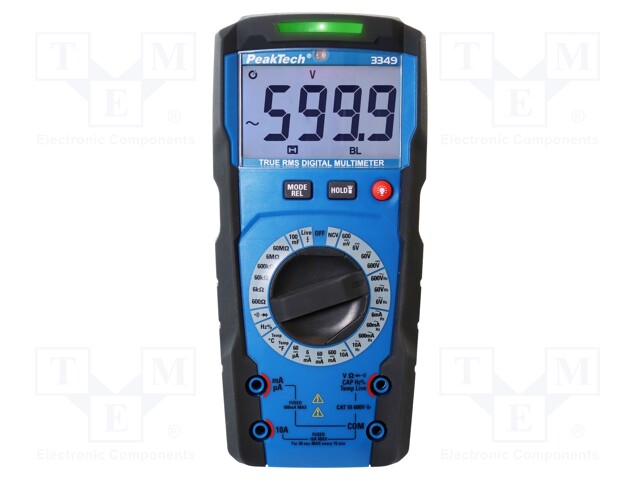 Digital multimeter; LCD (6000); VDC: 60mV,600mV,6V,60V,600V