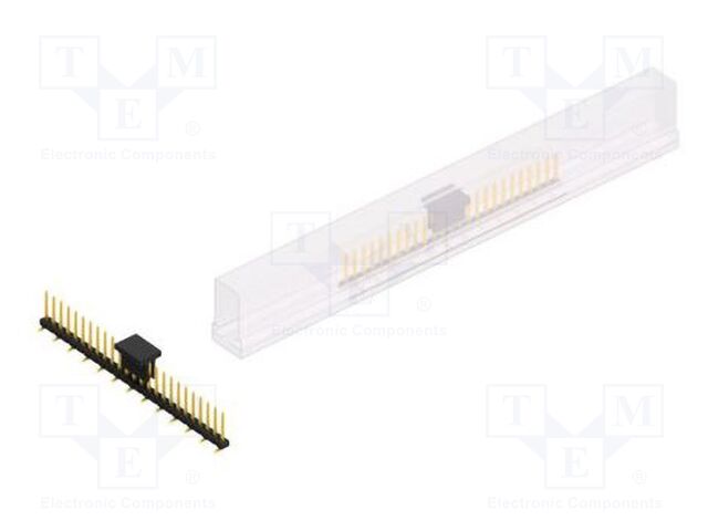 Connector: pin strips; pin header; male; PIN: 25; 2mm; SMT; 1x25