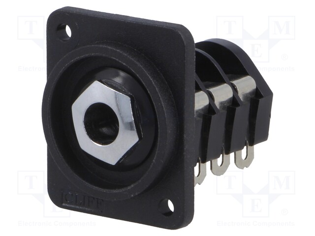 Socket; Jack 6,35mm; female; stereo; soldering; Case: XLR standard