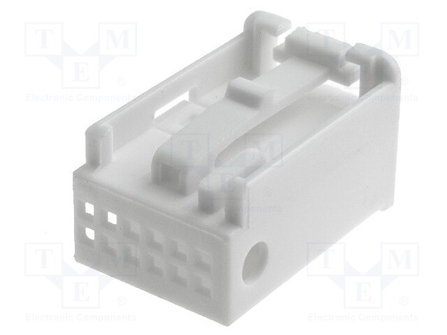 Housing cap; plug; Quadlock 12pin; white; Works with: 770010