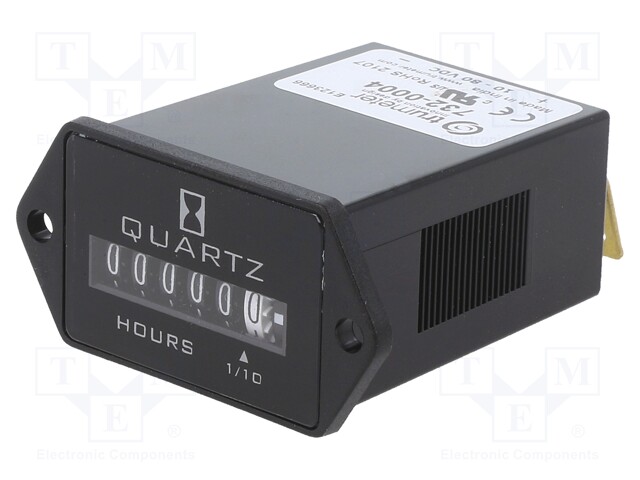 Counter: electromechanical; mechanical indicator; working time