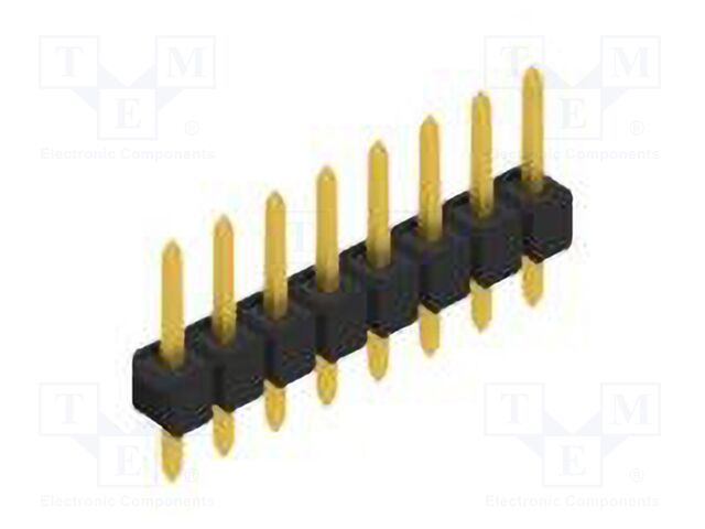Connector: pin strips; pin header; male; PIN: 8; 2.54mm; THT; 1x8