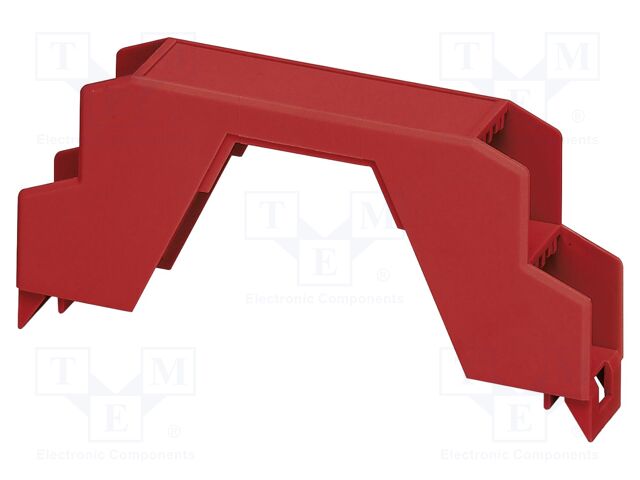 Upper housing; red; ME 17,5; X: 17.6mm; Y: 99mm; Z: 45.85mm