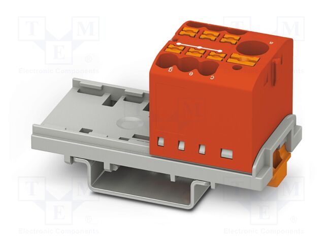 Splice terminal: rail; 24A; 690V; push-in; PA; 0.14÷4mm2; W: 28.6mm