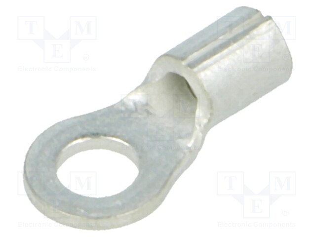 Ring terminal; M2,5; 0.3÷1.42mm2; crimped; for cable; tinned