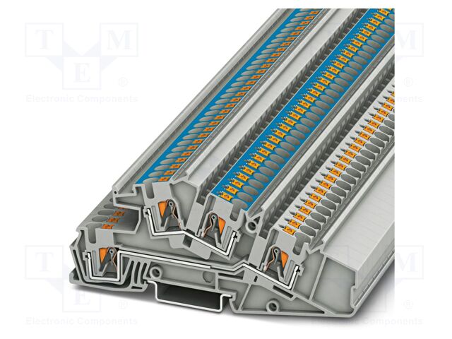 Splice terminal: rail; PA; terminals: 4; W: 6.2mm; H: 114mm