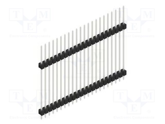 Connector: pin strips; pin header; male; PIN: 22; 2.54mm; THT; 1x22