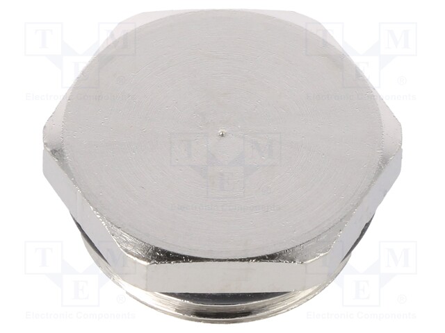 Stopper; PG13,5; IP68; Mat: brass; Body plating: nickel