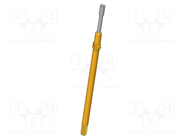 Test needle; Operational spring compression: 4mm; 8A; Ø: 1.3mm