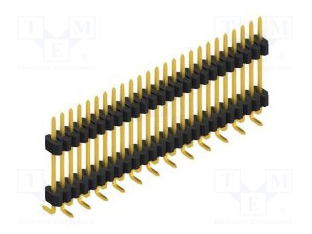 Connector: pin strips; pin header; male; PIN: 25; 1.27mm; SMT; 1x25