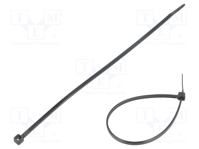 Cable tie; L: 150mm; W: 2.5mm; polyamide; 80N; black; Ømax: 35mm