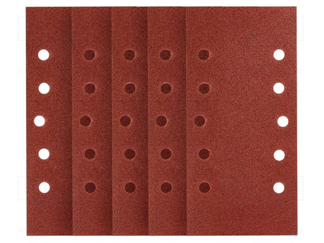 Cleaning cloth: sandpaper; Granularity: 100; Mounting: bur; 5pcs.