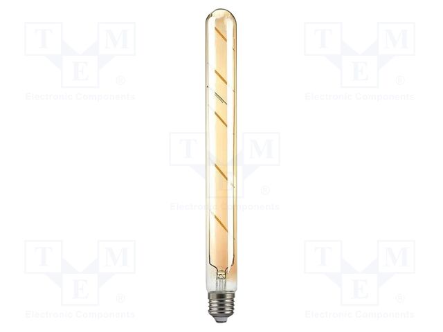 LED lamp; white warm; E27; 220÷240VAC; 500lm; P: 5W; 360°; 2200K