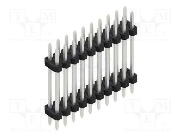 Connector: pin strips; pin header; male; PIN: 20; 2mm; THT; 2x10