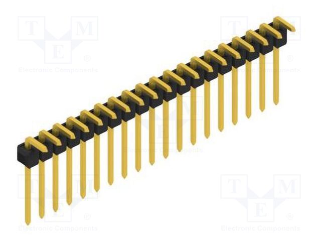 Connector: pin strips; pin header; male; PIN: 19; 2.54mm; THT; 1x19