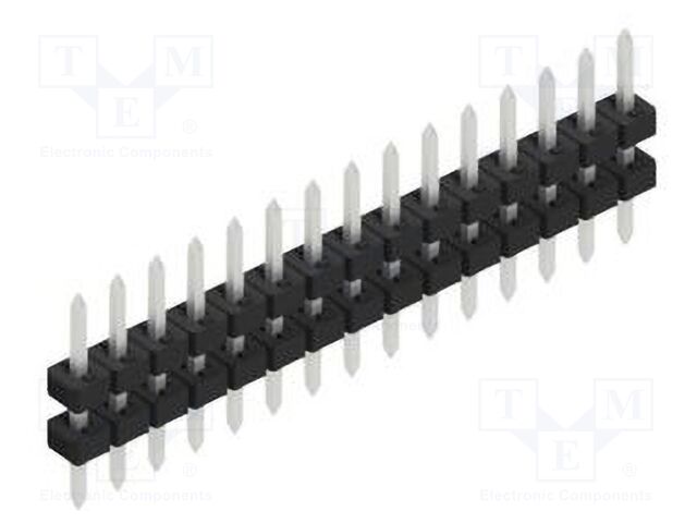 Connector: pin strips; pin header; male; PIN: 15; 2mm; THT; 1x15