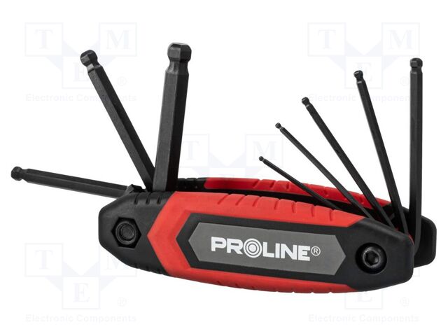 Wrench-set; hex key,spherical; 8pcs.