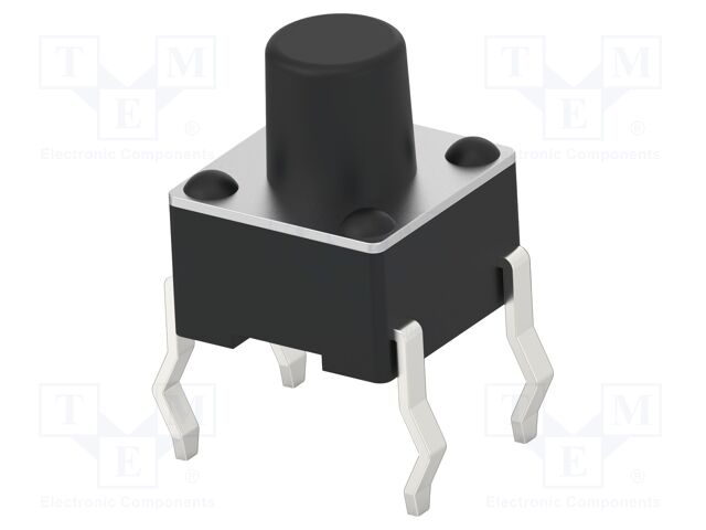 Microswitch TACT; SPST-NO; Pos: 2; 0.05A/24VDC; THT; none; 1.57N
