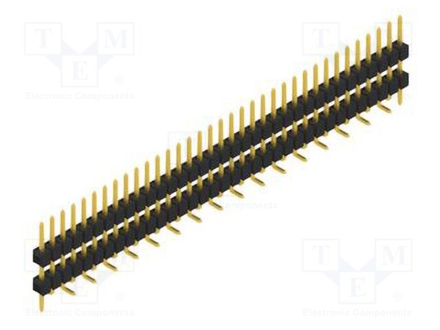 Connector: pin strips; pin header; male; PIN: 35; 2.54mm; SMT; 1x35
