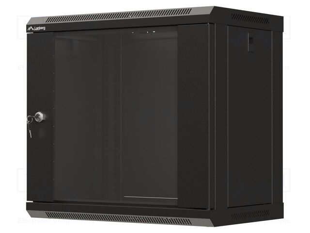 Enclosure: rack cabinet; Standard: 19"; 9U; black; Z: 350mm; X: 540mm