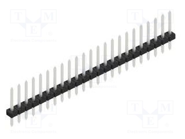 Connector: pin strips; pin header; male; PIN: 23; 2mm; THT; 1x23