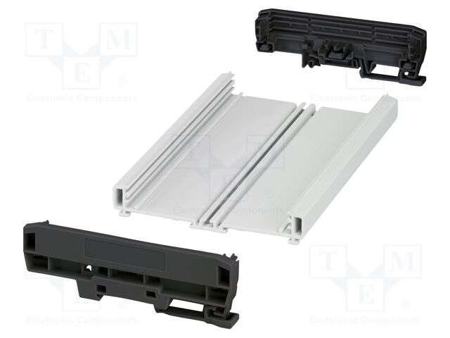 Enclosure: for DIN rail mounting; Y: 127.8mm; X: 183.8mm; UL94V-0