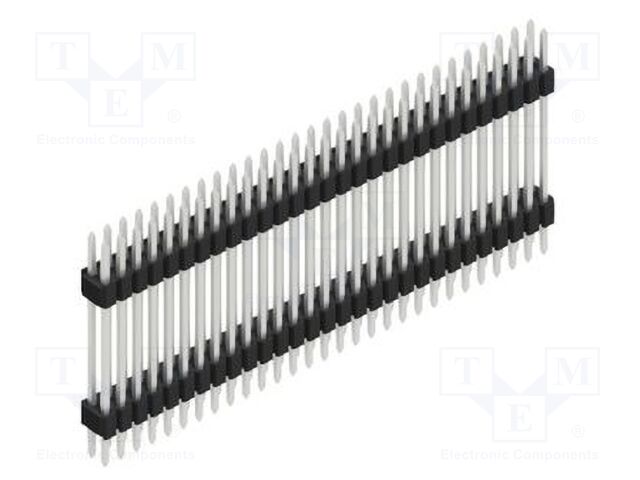 Connector: pin strips; pin header; male; PIN: 58; 1.27mm; THT; 2x29