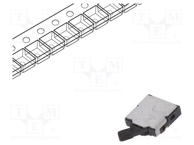 Switch: detecting; Pos: 2; SPST; 0.01A/5VDC; Leads: for PCB; 500mΩ