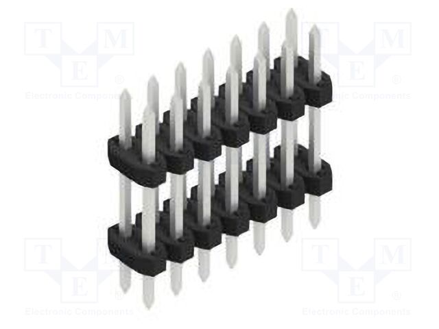 Connector: pin strips; pin header; male; PIN: 14; 2mm; THT; 2x7; 100V