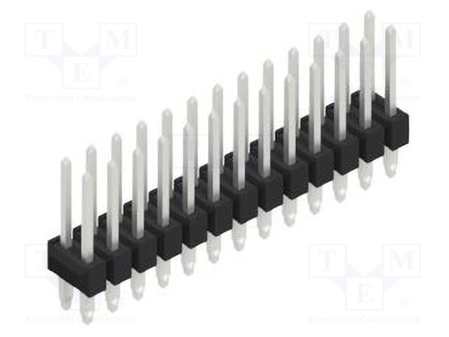 Connector: pin strips; pin header; male; PIN: 26; 2.54mm; THT; 2x13