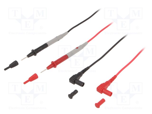 Test leads; Inom: 10A; Len: 0.67m; test leads x2; red and black